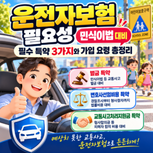 운전자보험 필요성, 민식이법 대비 벌금·변호사선임비용·교통사고처리지원금 확인하기 6 ChatGPT 이미지 2026년 9월 26일 오후 08 49 11