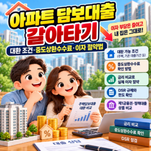 아파트 담보대출 갈아타기 주택담보대출 대환 조건과 중도상환수수료 확인방법 2 ChatGPT 이미지 2026년 9월 27일 오전 09 21 34