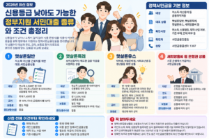 신용등급 낮아도 가능한 정부지원 서민대출 종류와 조건 총정리 3 ChatGPT 이미지 2026년 9월 27일 오후 01 21 03