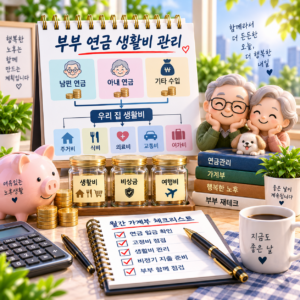 60대 부부 연금이 들어오면 통장을 어떻게 나눌까? 생활비 관리 방법 7 ChatGPT Image 2026년 9월 21일 오후 05 02 52