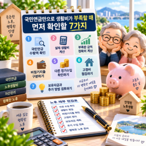 국민연금만으로 생활비가 부족할 때 먼저 확인할 7가지 5 ChatGPT Image 2026년 9월 21일 오후 05 24 31