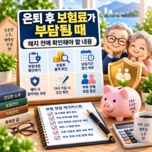 은퇴 후 보험료가 부담될 때 해지 전에 확인해야 할 내용 2 ChatGPT Image 2026년 9월 21일 오후 05 43 49