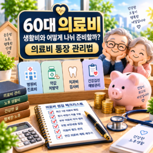 60대 의료비는 생활비와 어떻게 나눠 준비할까? 의료비 통장 관리법 1 ChatGPT Image 2026년 9월 21일 오후 05 57 49