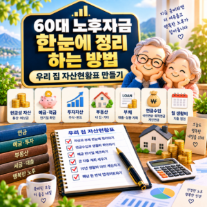 60대 노후자금 한눈에 정리하는 방법, 우리 집 자산현황표 만들기 1 ChatGPT Image 2026년 9월 21일 오후 08 51 29