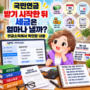 국민연금 받기 시작한 뒤 세금은 얼마나 낼까? 연금소득에서 확인할 내용 1 ChatGPT Image 2026년 9월 24일 오후 07 35 47