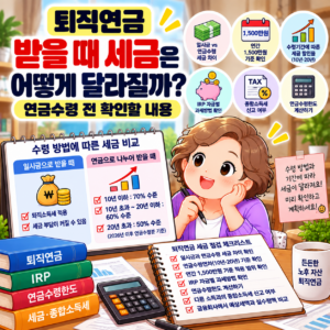 퇴직연금 받을 때 세금은 어떻게 달라질까? 연금수령 전 확인할 내용 1 ChatGPT Image 2026년 9월 24일 오후 07 49 03