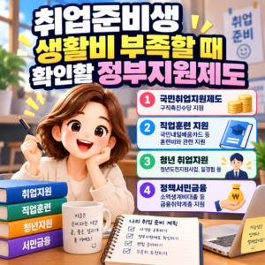취업준비생 생활비 부족할 때 확인할 정부지원제도와 지원 조건 2 ChatGPT 이미지 2026년 9월 26일 오후 12 56 57